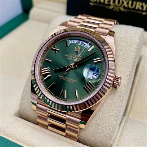 rolex day date green harga|rolex day date 40 price.